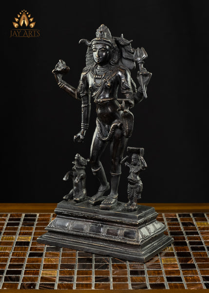 Bhikshatana Shiva 11" Brass Statue