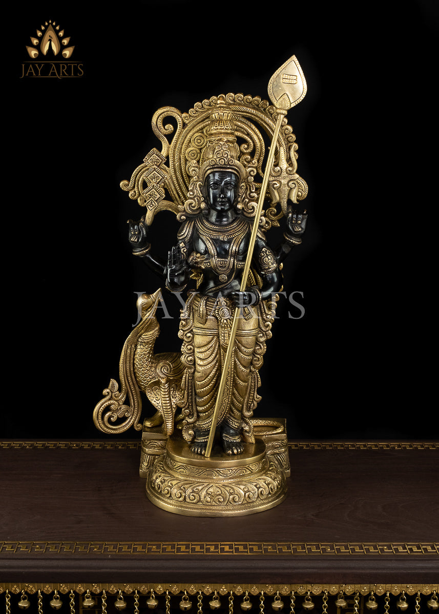 20" Lord Subramanya  (Murugan)  - The Hindu God of War