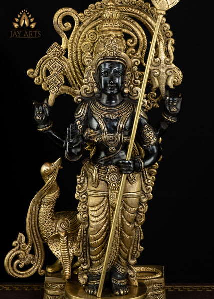 20" Lord Subramanya  (Murugan)  - The Hindu God of War