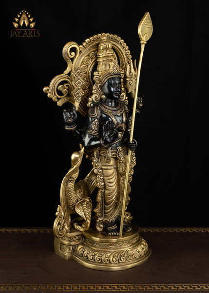 20" Lord Subramanya  (Murugan)  - The Hindu God of War