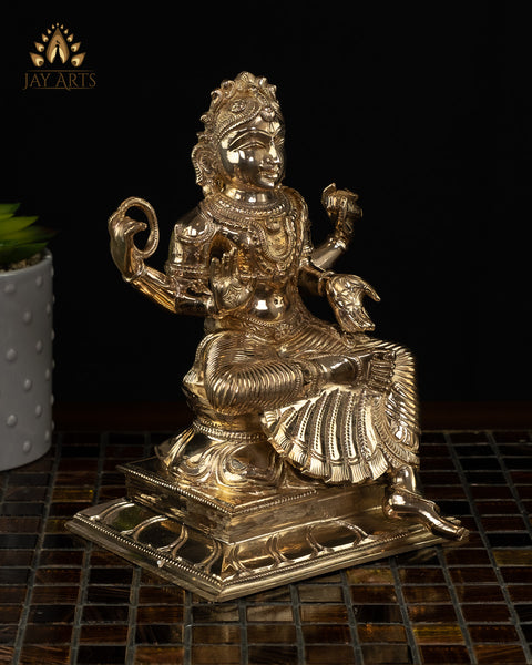 Goddess Bala Tripura Sundari (Balambika) 8" Panchaloham Bronze Idol