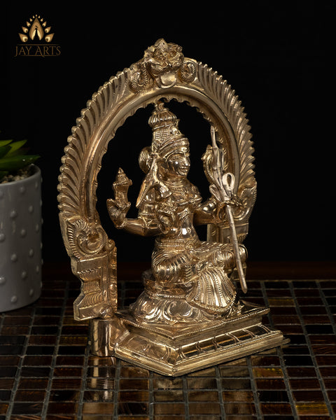 Goddess Kamakshi Amman 8" Panchaloham Bronze Idol