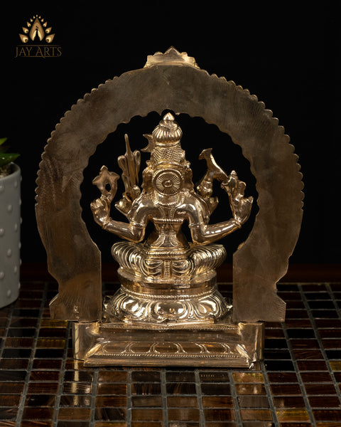 Goddess Kamakshi Amman 8" Panchaloham Bronze Idol
