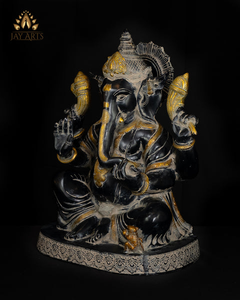 Kshipra Ganesh 20" Brass Statue
