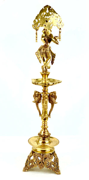 Flute Krishna Lamp