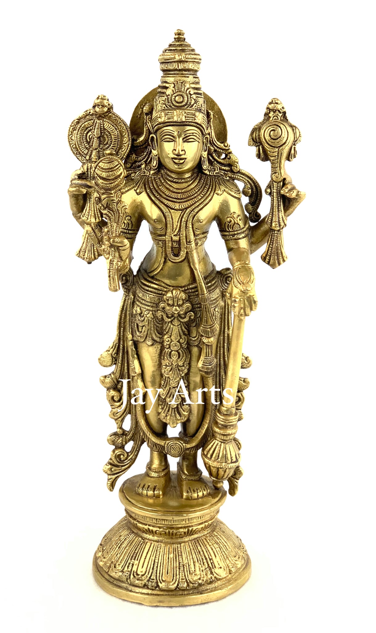 Lord Vishnu standing on a Lotus