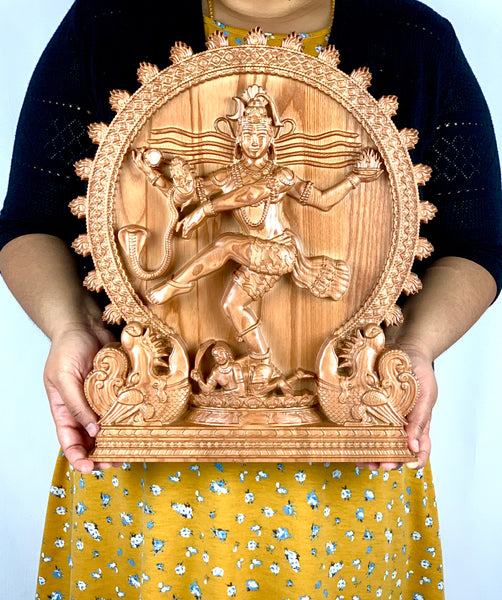 Lord Nataraja - Ash wood panel