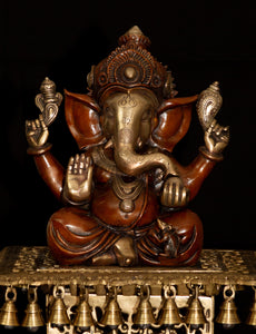 Lord Ganesha granting Abhaya