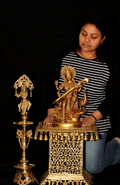 Flute Krishna Lamp