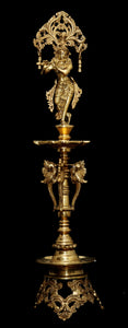 Flute Krishna Lamp