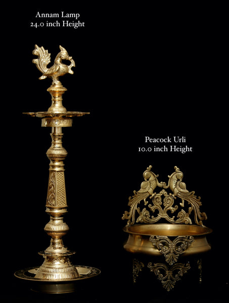 Annam Lamp set - South Indian traditional fine quality Lamps