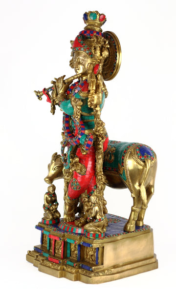 Muralidhara Gopala with a Cow