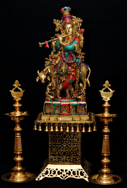 Muralidhara Gopala with a Cow