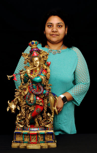 Muralidhara Gopala with a Cow