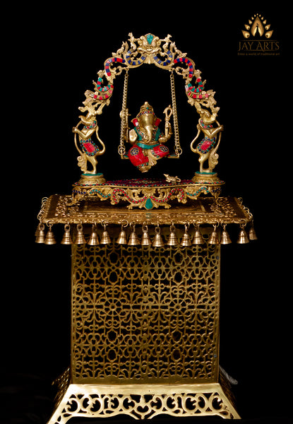 Lord Ganesh on a swing