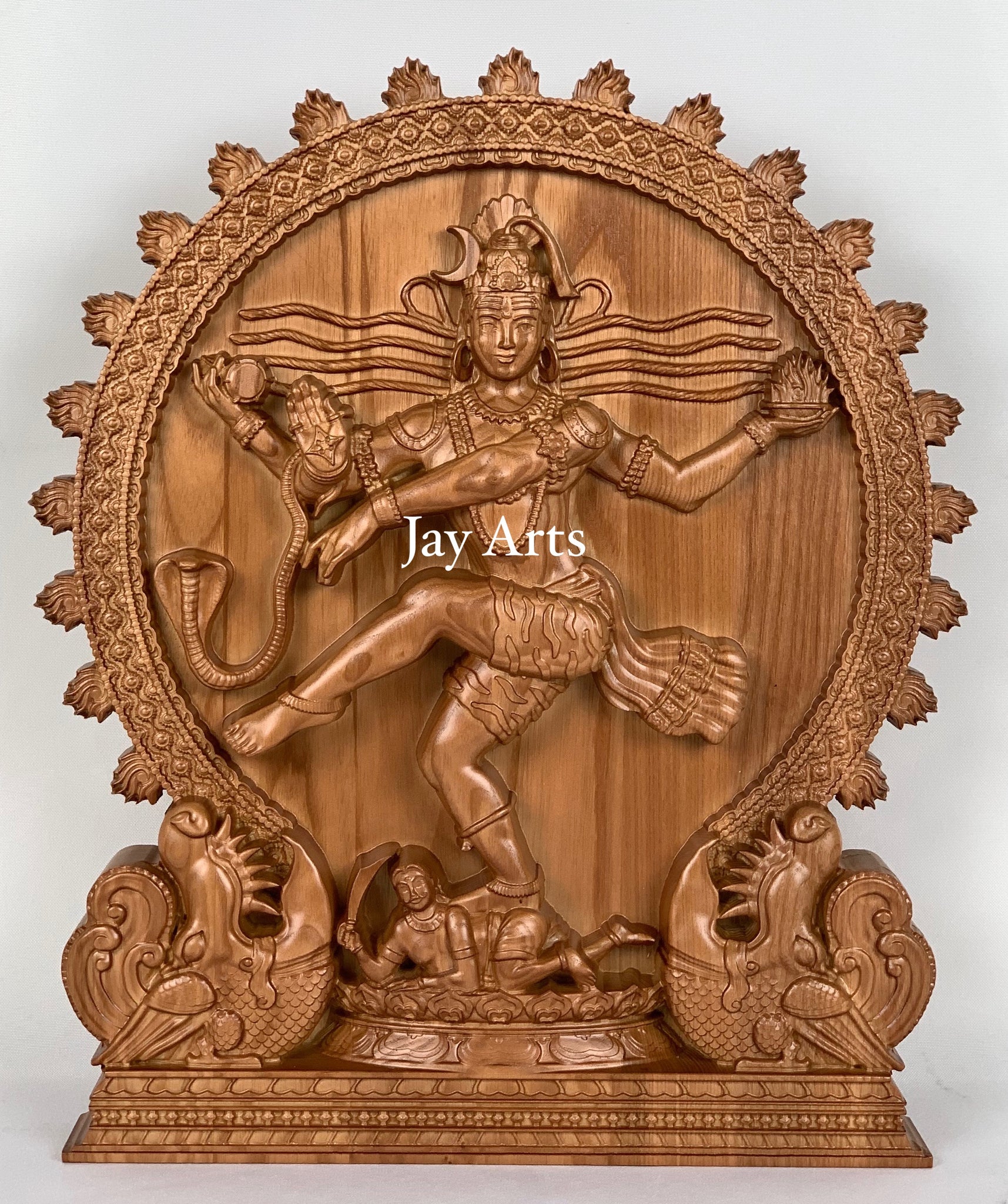 Lord Nataraja - Ash wood panel