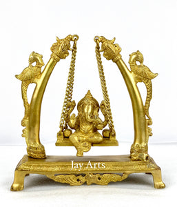 Lord Ganesh on peacock swing