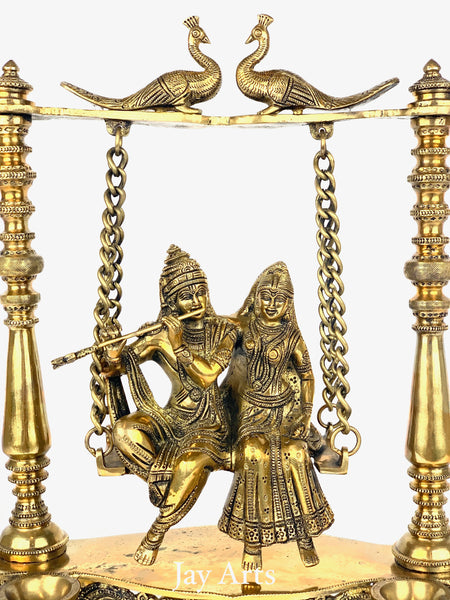 Radha Krishna on a swing