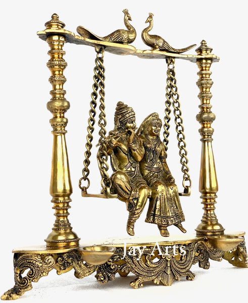 Radha Krishna on a swing