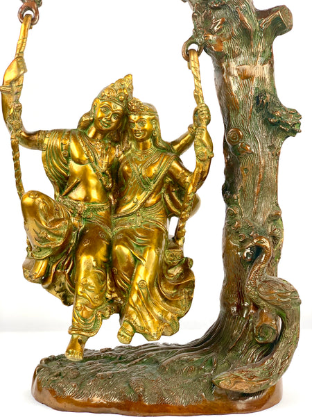 Radha Krishna on swing