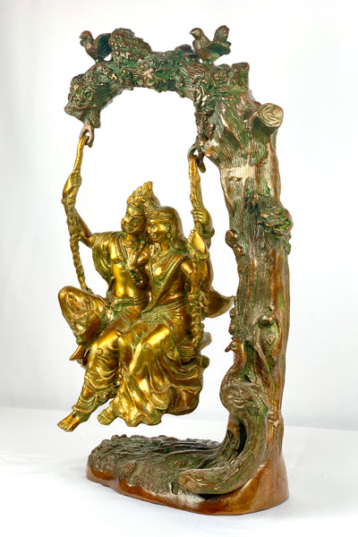 Radha Krishna on swing