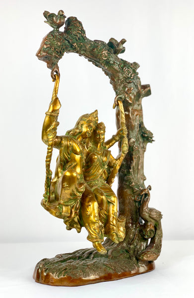 Radha Krishna on swing